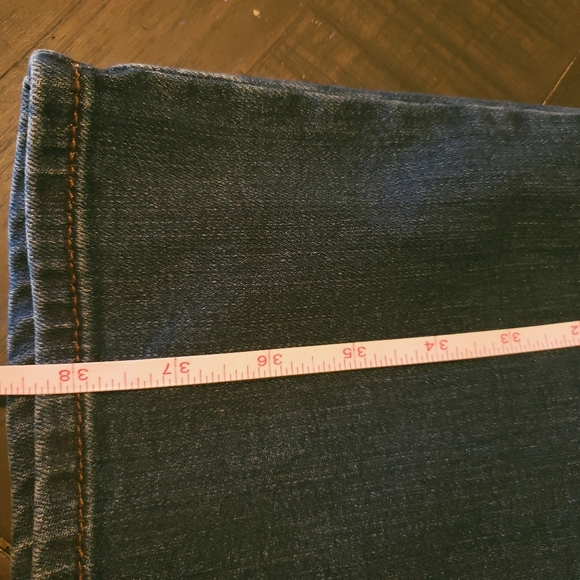 Lees regular fit boot cut distressed mid rise women's jeans Size 18P - Picture 11 of 12